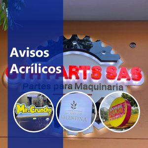 Avisos en Acrílico