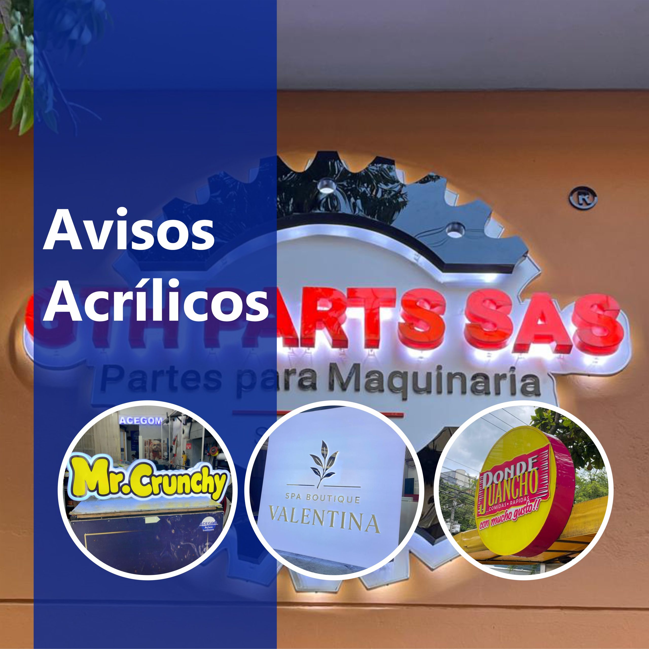 AVISOS ACRILICO